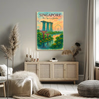 Singapore Serenity: Iconic Landmarks in Watercolor Art