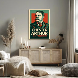 Chester Arthur 21st President Realism Collectors Poster