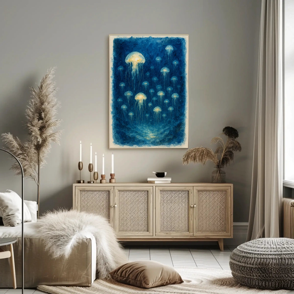 Ethereal Jellyfish Poster