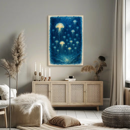 Ethereal Jellyfish Poster
