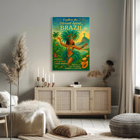 Explore The Vibrant Spirit Of Brazil Poster