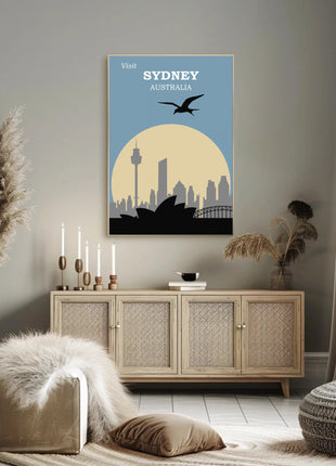 Visit Sydney Australia Travel Poster
