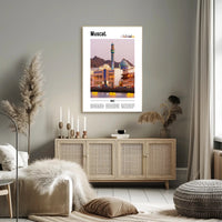 Muscat's Blend of Tradition and Modernity Poster PosterGoat