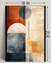 Abstract Geometric Harmony Abstract Poster