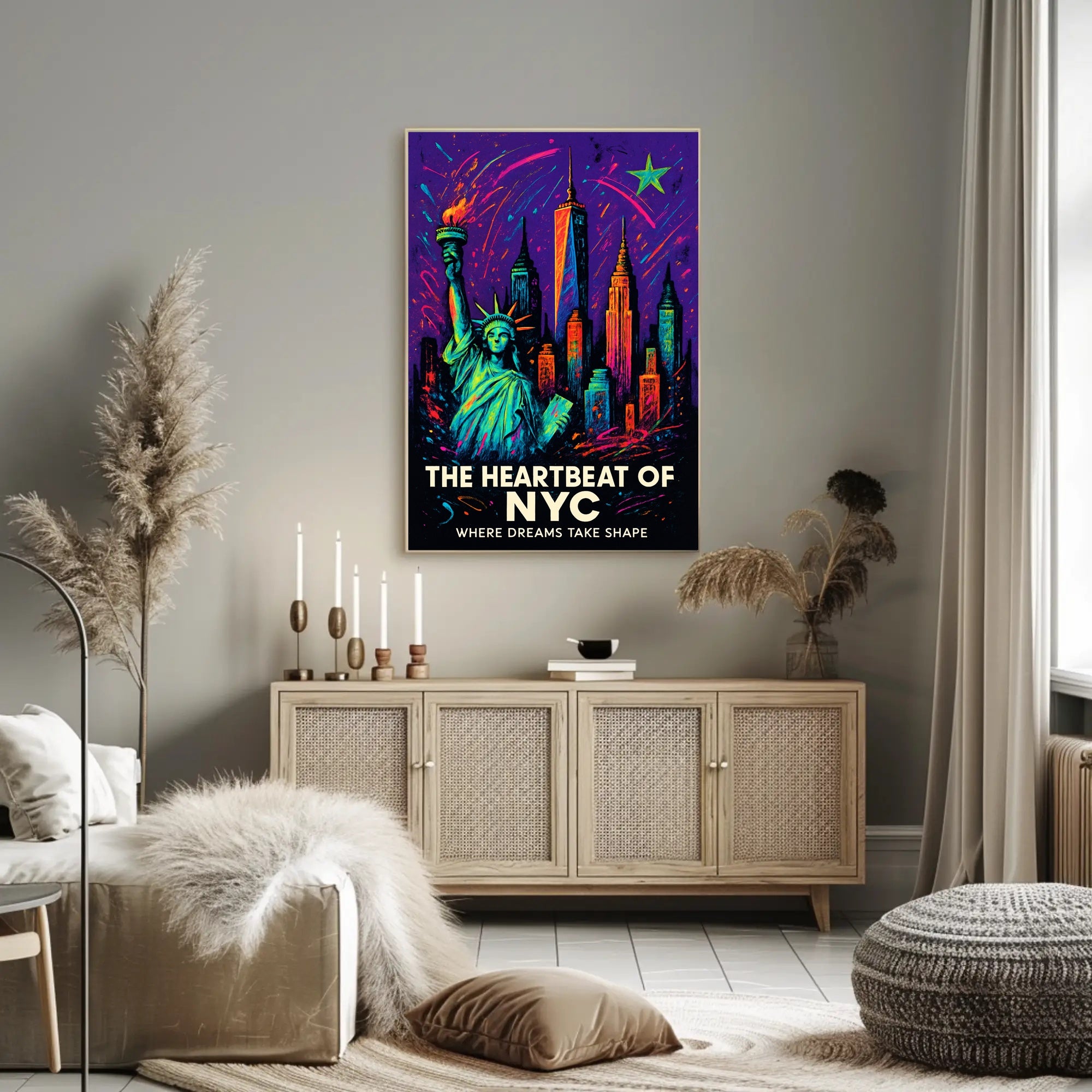 The Heartbeat Of Nyc Poster