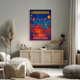 Albuquerque Desert Glow Poster