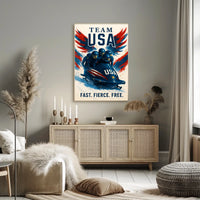 Team USA Bobsled Poster