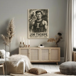 Jim Thorpe Legendary Athlete Poster
