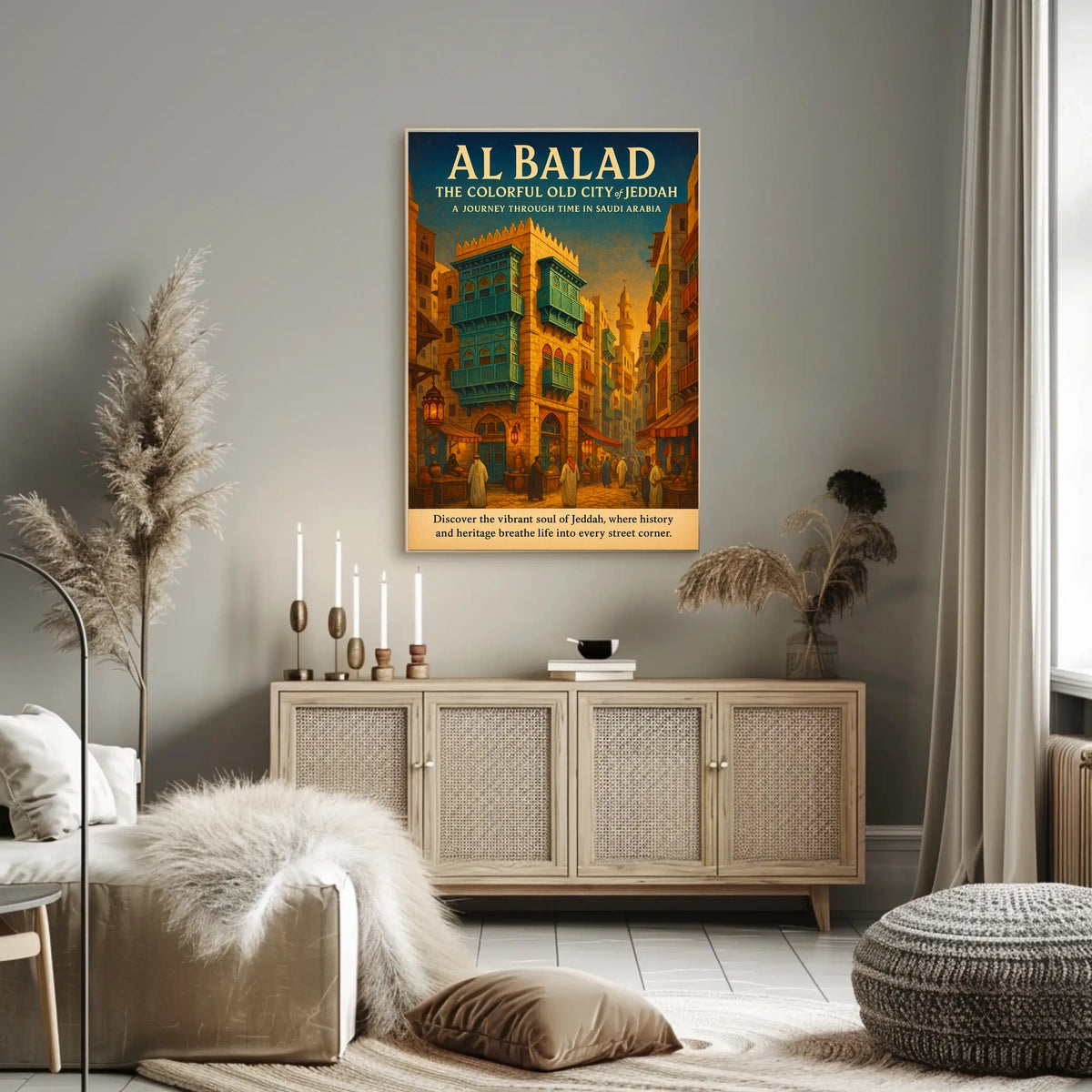 Al Balad The Colorful Old City Of Poster