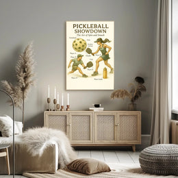 Pickleball Showdown Poster PosterGoat