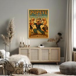 Classic Cartoon Sailor Nostalgia Pop Culture Poster