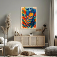 Palau A Vibrant Impression Poster