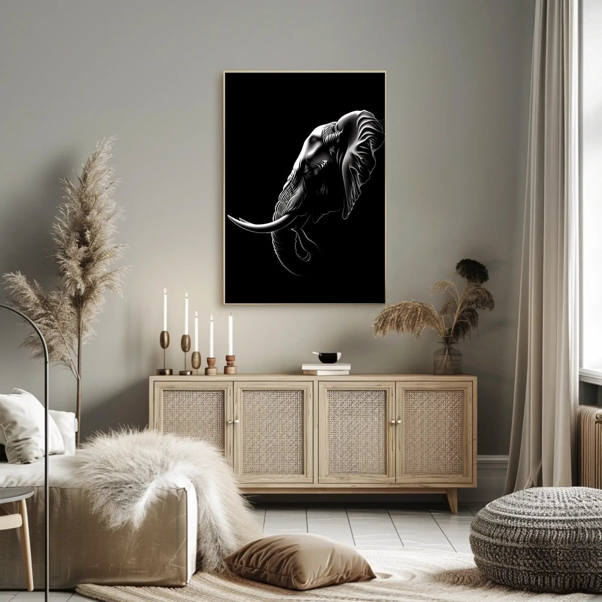 Majestic Elephant Poster