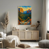 Yosemite National Park Poster Wall Art Print 18x24 Inches