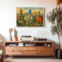 Monrovia Liberia Wanderlust Cityscape Realism Poster