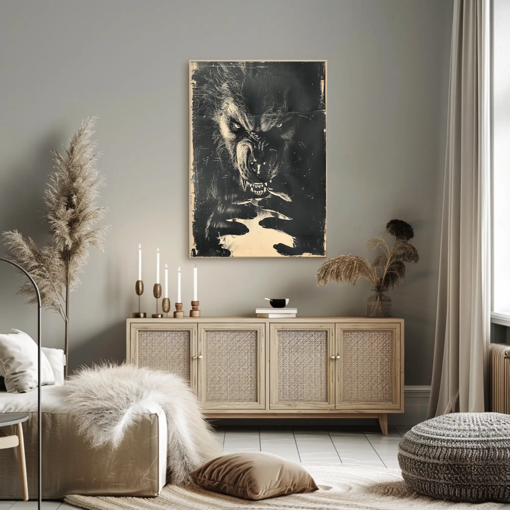 The Beast Within Art Print Poster for Home Decor and Wall Art PosterGoat