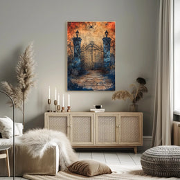 Enchanted Gate At Dusk Poster