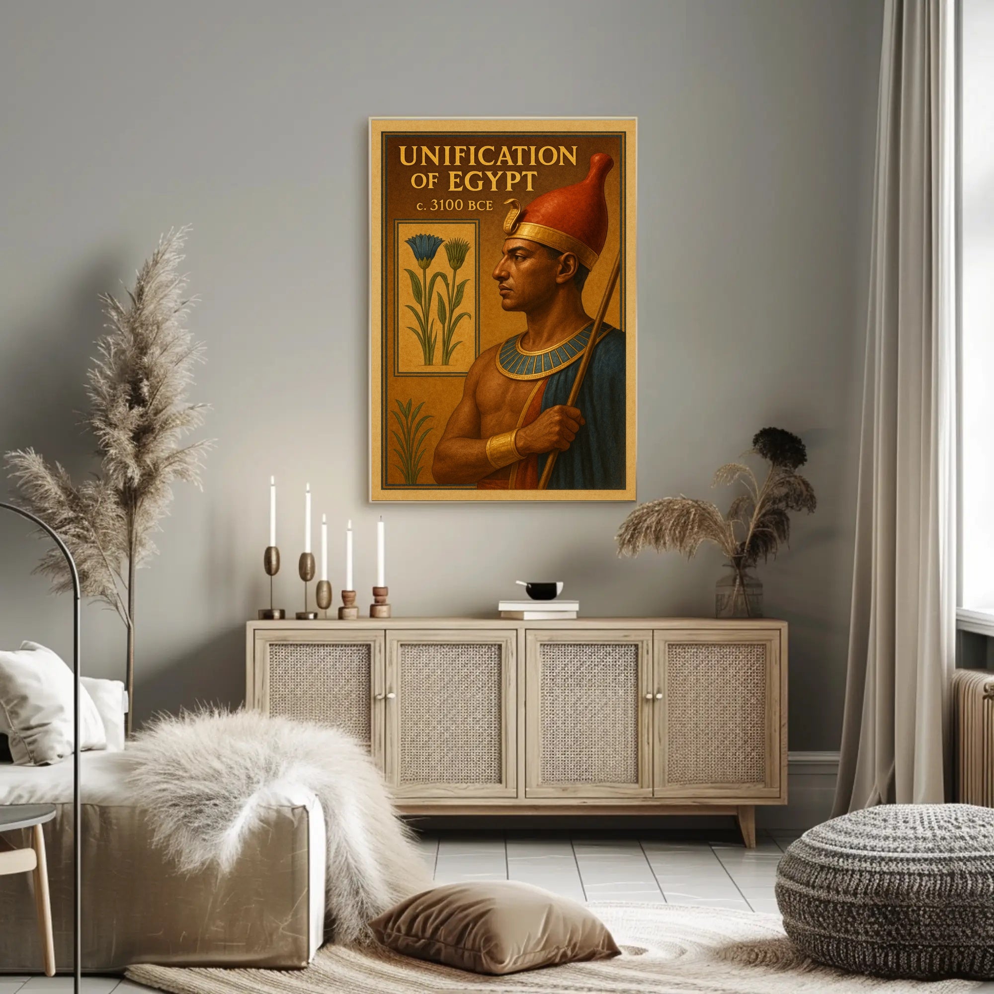 Unification of Egypt c. 3100 BCE Poster PosterGoat