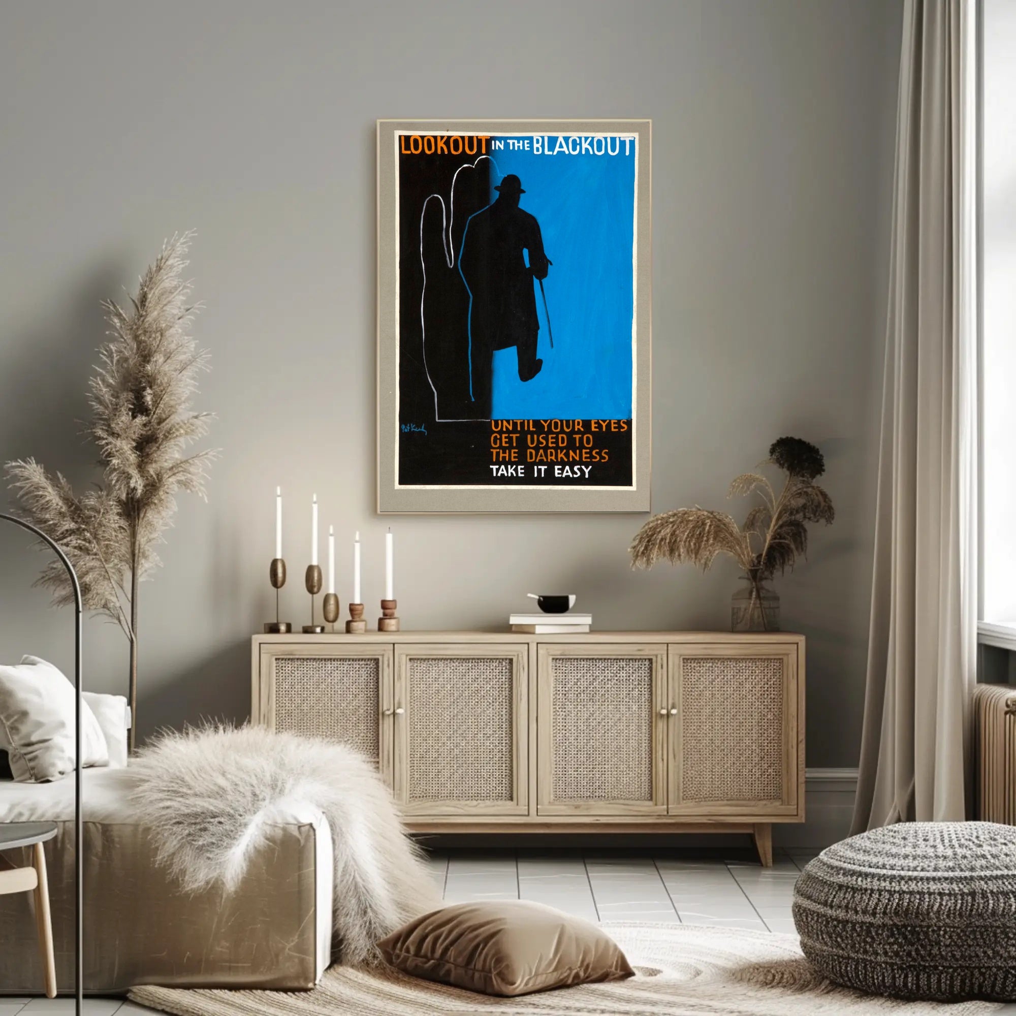 Lookout in the Blackout Poster PosterGoat