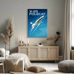X-29 Polecat Forward-Swept Fury Poster PosterGoat