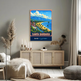 Santa Barbara Coastline Poster PosterGoat