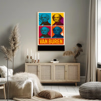 Van Buren Pop Art Tribute Poster