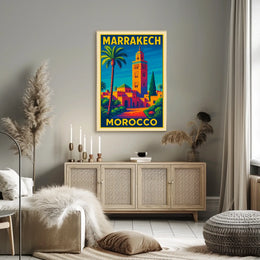 Marrakech Travel Poster