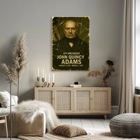 John Quincy Adams 6th President of the United States Damaged Photograph Poster