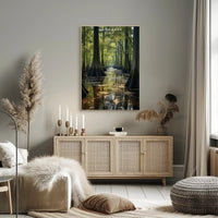 Congaree Tranquil Waters Travel Poster Print