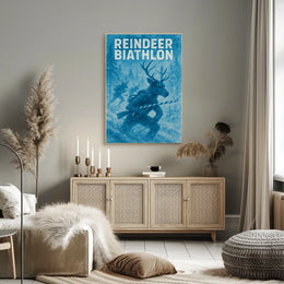 Reindeer Biathlon Poster