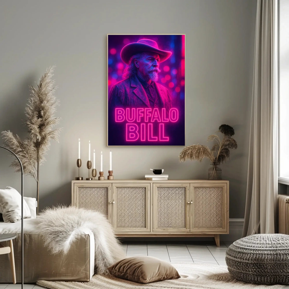 Buffalo Bill Classic Western Imagery Cultural or Heritage Poster