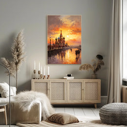 St. Basil's Cathedral at Sunset – Cultural or Heritage Poster