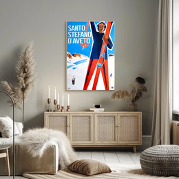 Santo Stefano dAveto Ski Poster