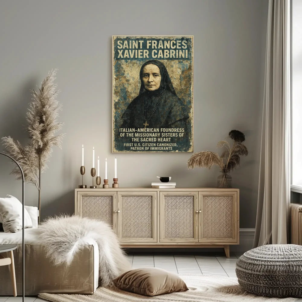 Saint Frances Xavier Cabrini Heritage Cultural or Heritage Poster