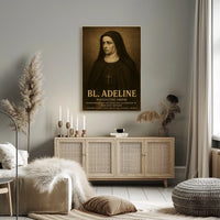 Bl. Adeline Benedictine Abbess Poster