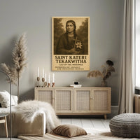Saint Kateri Tekakwitha Lily Of The Poster