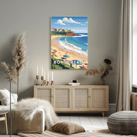 Bondi Beach Vintage Travel Artwork Poster
