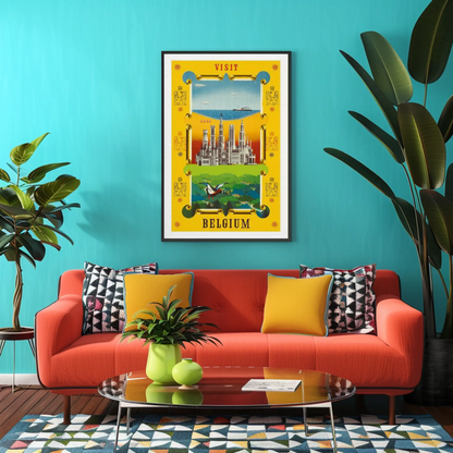 Visit Belgium Travel Poster