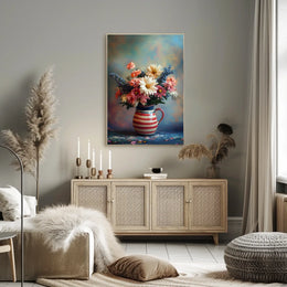 Vibrant Floral Bouquet Artwork For Home Decor Poster