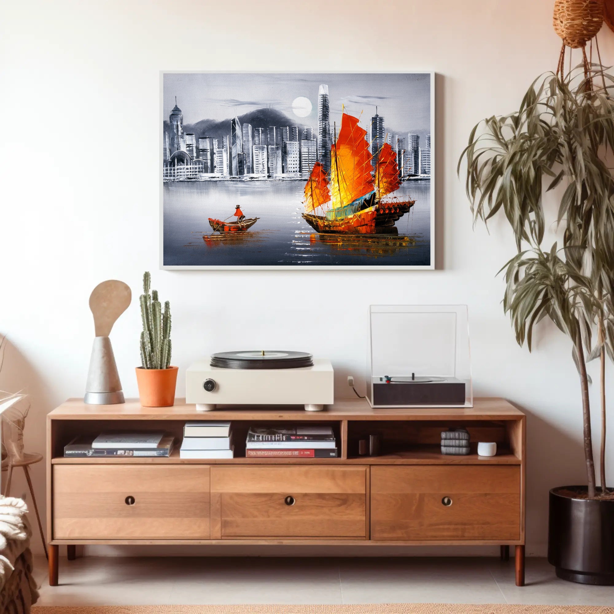 Harmony of Tradition and Modernity Poster