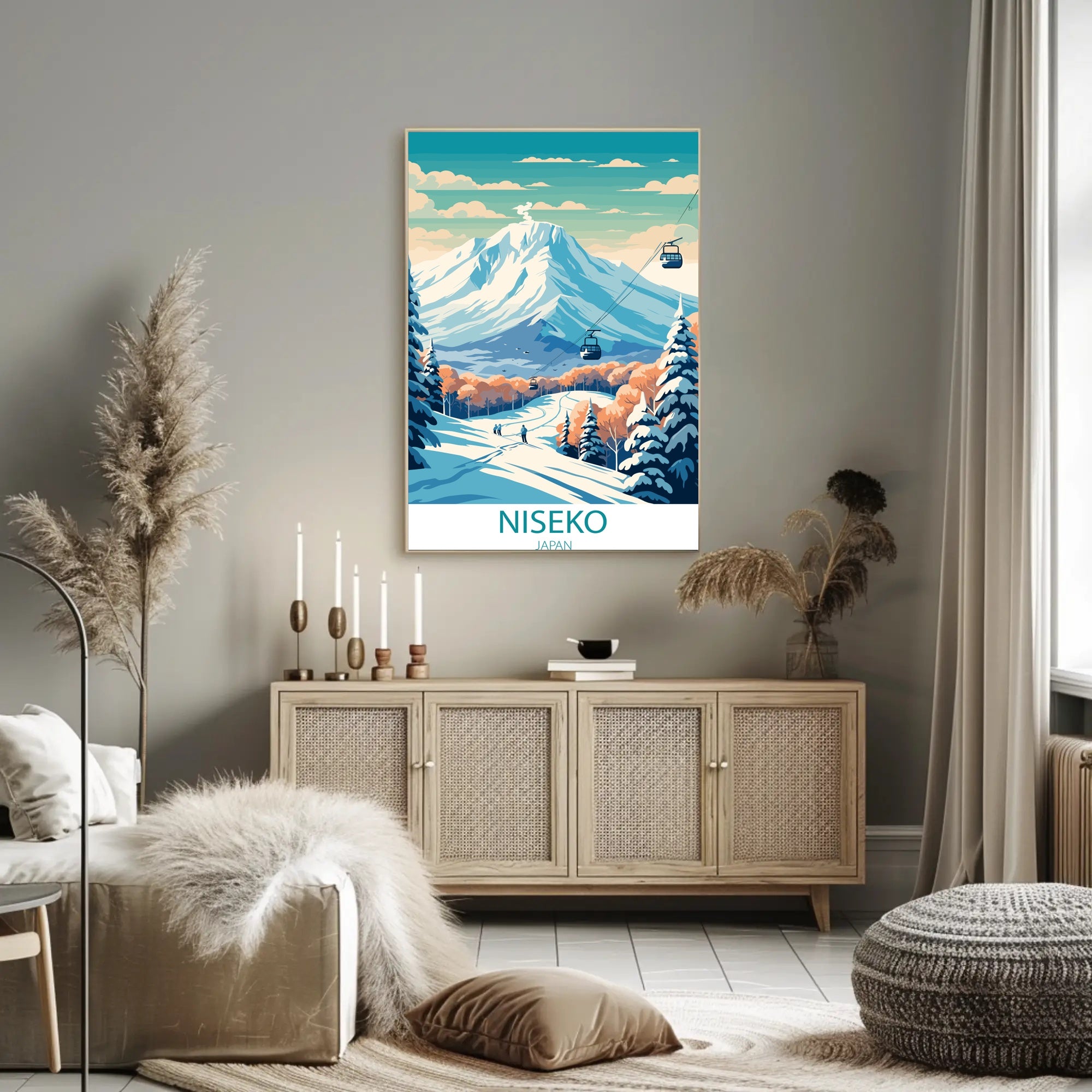 Niseko Mt. Yotei Winter Wonderland Travel Poster