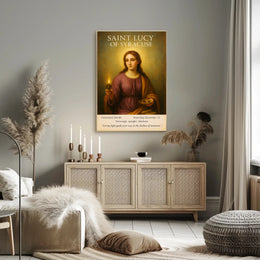 Saint Lucy of Syracuse Poster PosterGoat