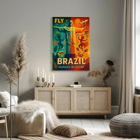 Brazilian Adventure Christ the Redeemer Travel Poster PosterGoat
