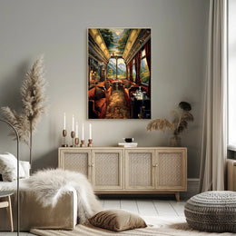 Luxurious Train Journey Poster