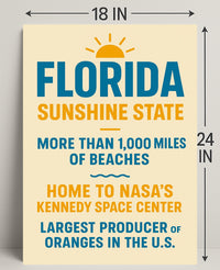 Discover Florida The Sunshine State Poster PosterGoat
