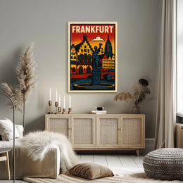 Frankfurt Cityscape Poster