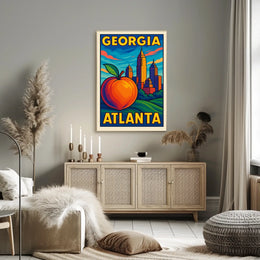 Georgia Atlanta Skyline Poster