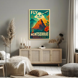 Fly to Montserrat Poster
