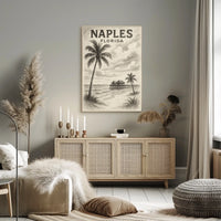 Naples Florida Coastal Serenity Poster Gulf Coast Wall Art