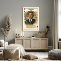 Barack Obama 44th President Portrait Scene For Wall Poster